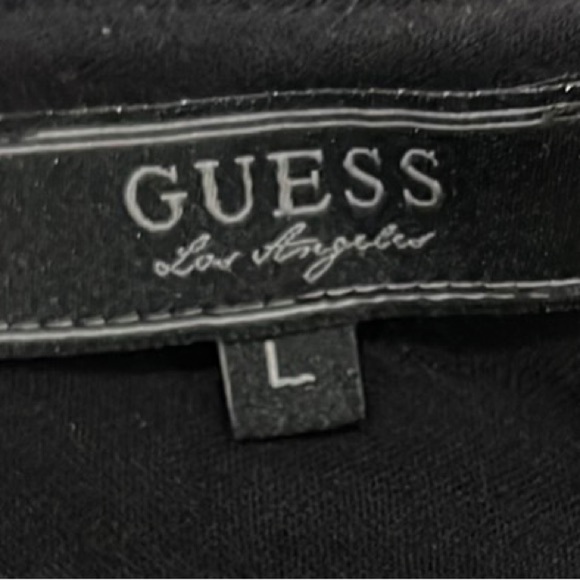 Guess animal print Long Sleeve Bodycon Dress V neckline back  size Large - Picture 2 of 12